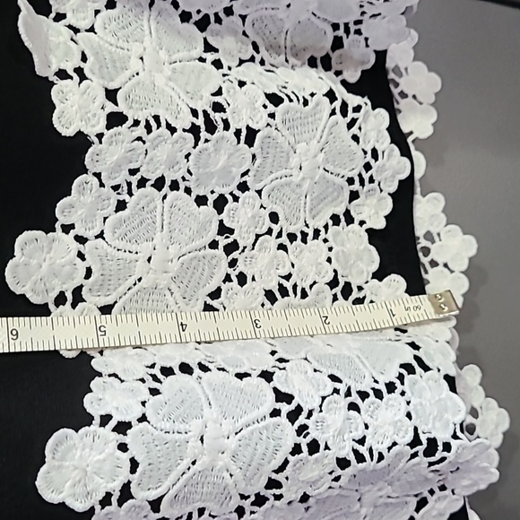 INC Black Knit Top trimmed in Lace - Picture 5 of 7